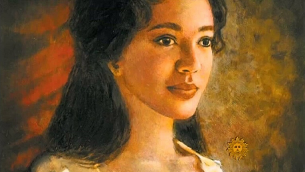 portrait of Sally Heming, yellowish
