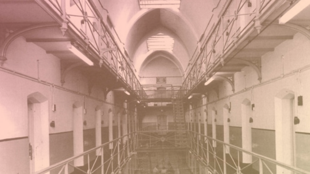 photograph of general pop prison hallway